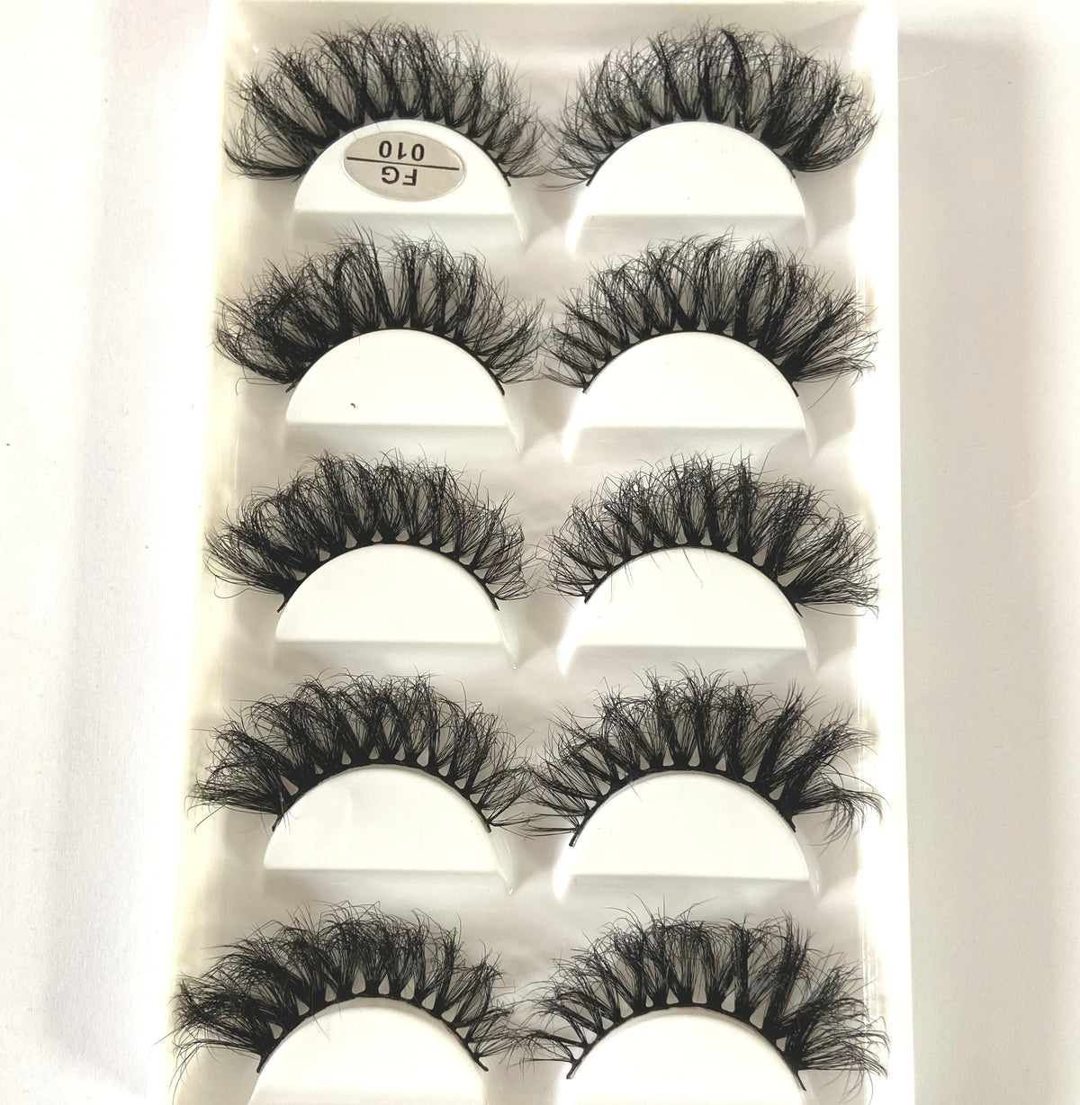 HBZGTLAD 5Pairs Handmade Mink Lashes Short False Eyelashes Dense Natural Long Messy Eye Lashes Reusable Stage Makeup Eyelashes