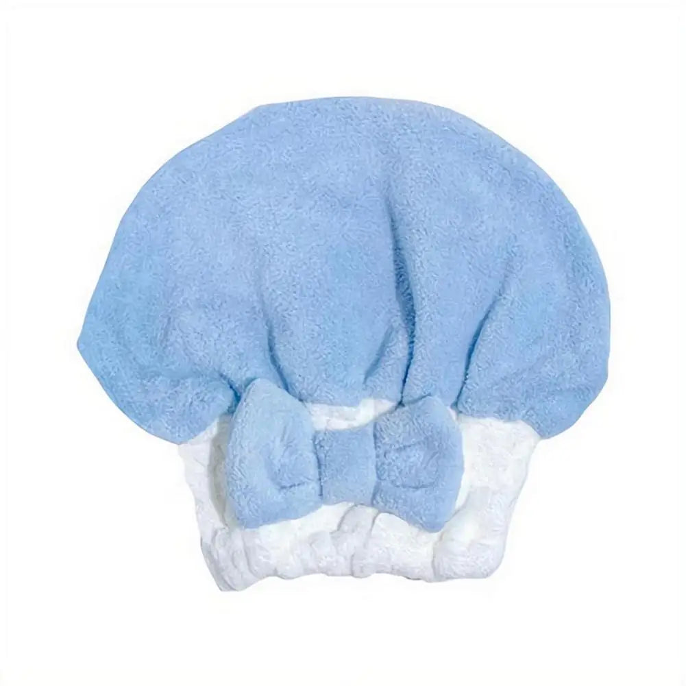 Microfiber Hair Drying Towels Head Wrap with Bow-Knot Shower Cap Hair Turban HairWrap Bath Cap for Curly Long Wet Hair Gift 2026