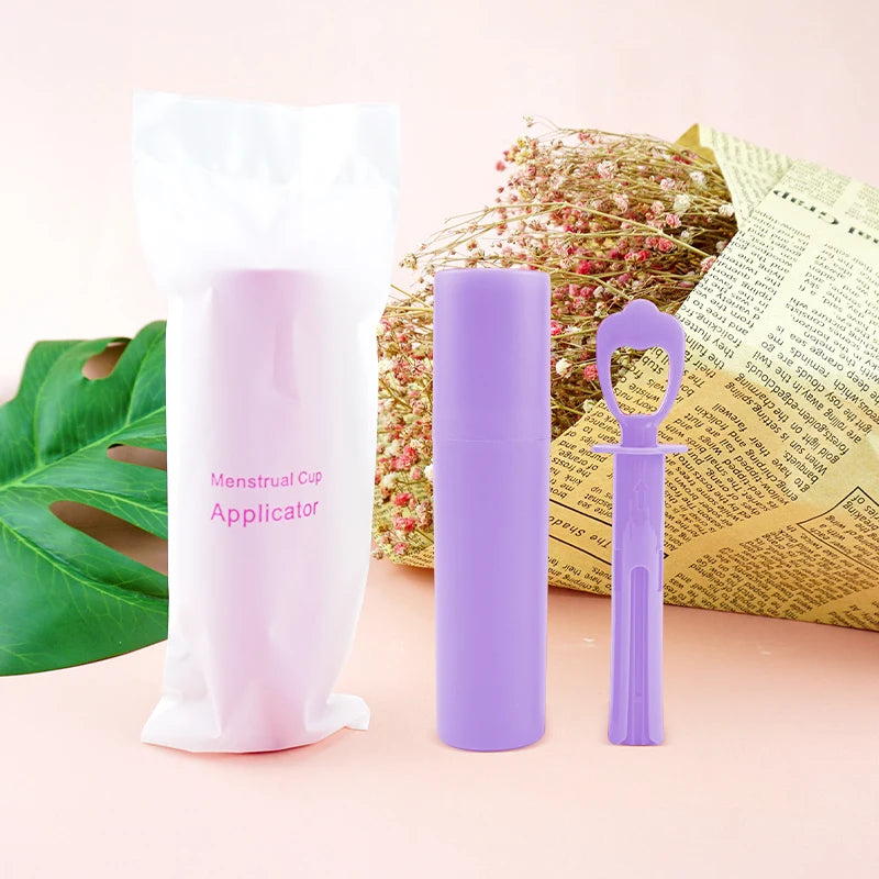 Disc/Cup Applicator Reusable Portable Medical Plastic Grade Booster Personal Hygiene Product Tampon Applicator
