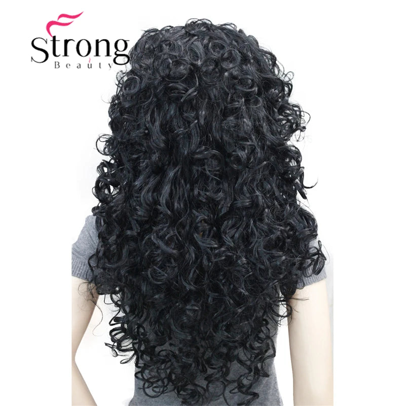 StrongBeauty Long Curly Red Synthetic Wig Cosplay Wigs COLOUR CHOICES
