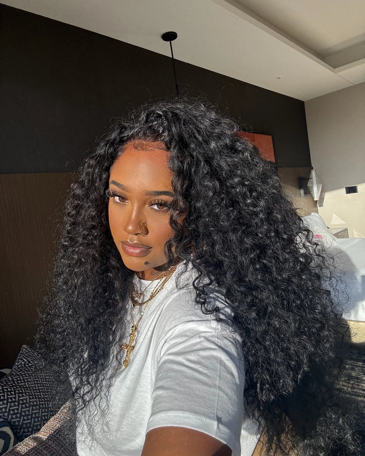 Kinky Curly 13x6 HD Lace Frontal Wig 4C Edges Curly Baby Hair For Women 7x5 Glueless Pre Cut Lace Deep Wave Wigs 100% Human Hair