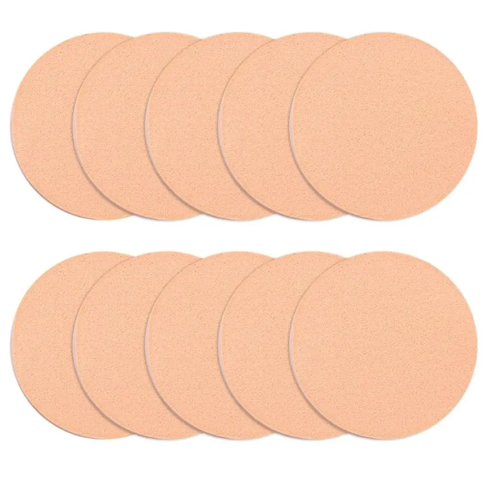 10pcs Make Up Accessories Tools Sponges Face Cleaning Powder Puff Round Shape Cosmetic Soft