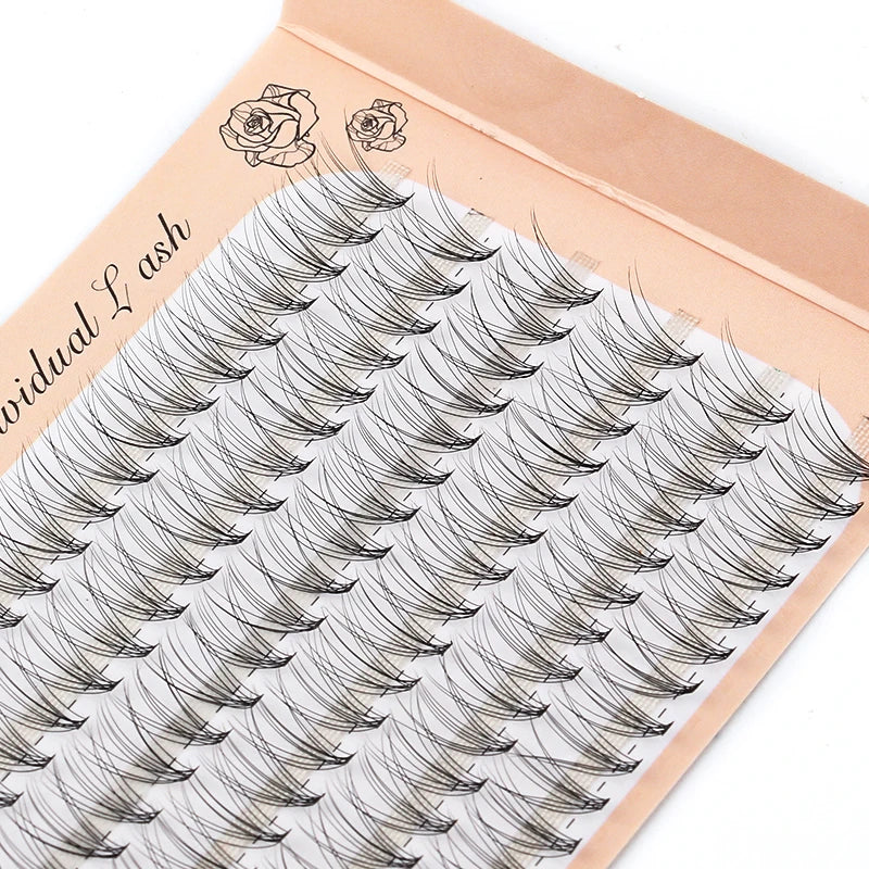 6 Rows 120 Bundles Eyelash Extension Natural Russian Volume Faux Cils Eyelashes Individual 10/20/30D Cluster False Lashes Makeup