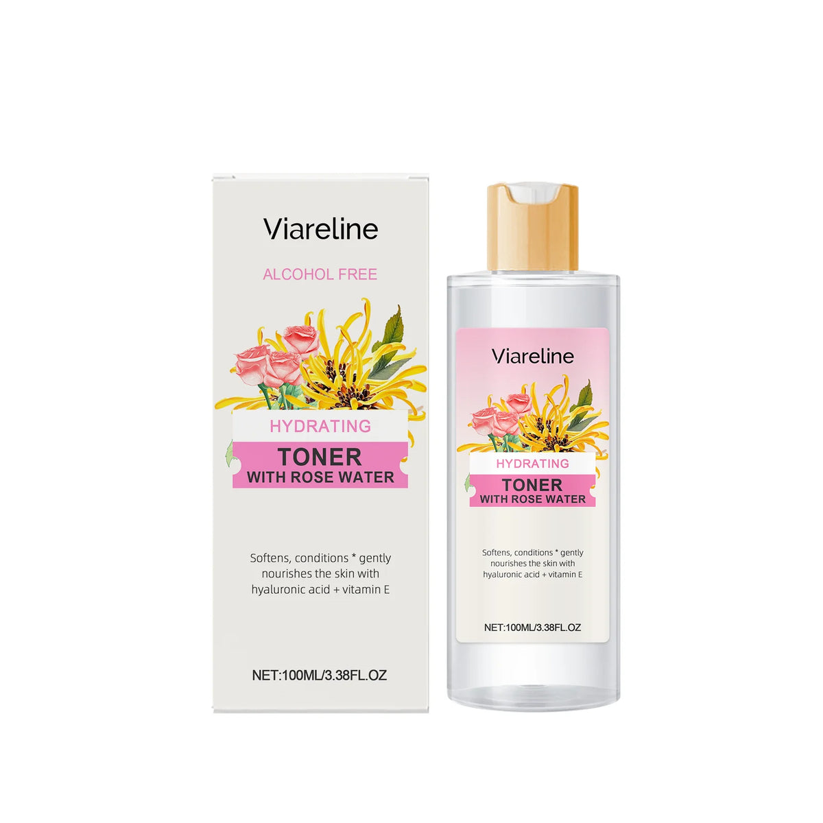Witch Hazel Aloe Vera Facial Toner Moisturizing Sooth Dryness Evens out Redness Repair Skin Barrier After Sun Care Toner Serum
