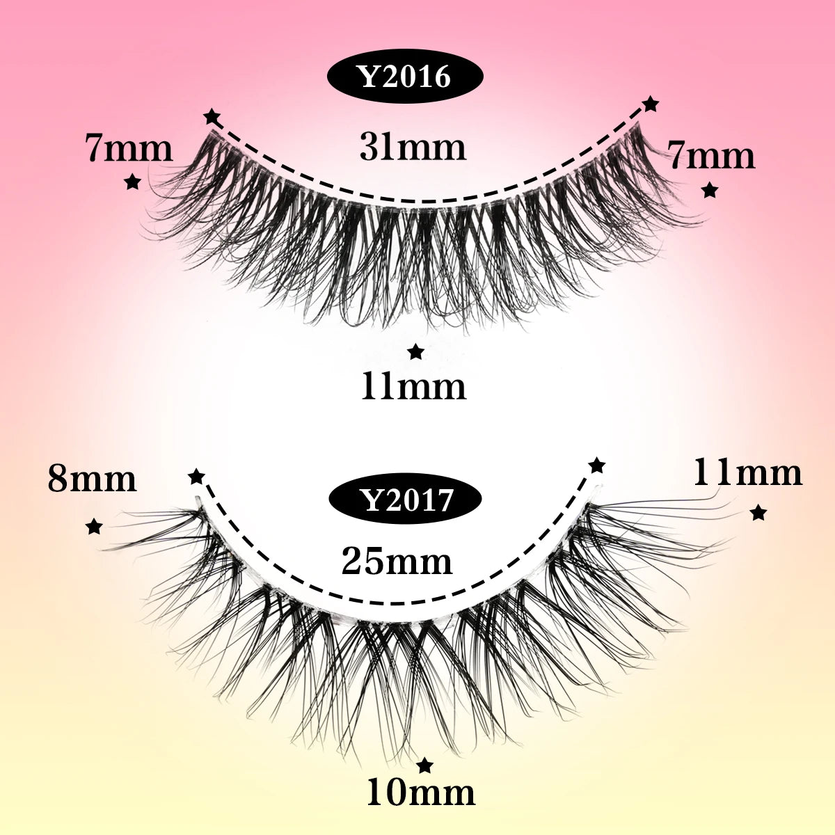 YSDO 5/10 Pairs Natural Eyelash Extension Hand Made Maquilagem Fluffy Fake Half Lashes Soft 3D Mink Lashes Makeup Faux Cilios