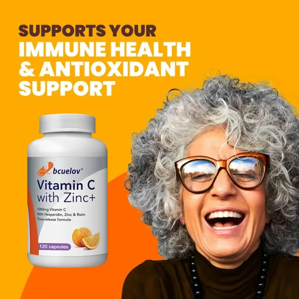 Vitamin C Capsules 1000mg - Antioxidant, Promotes Collagen Production,Support Liver Health,Boost Immunity