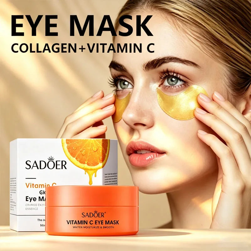 120pcs of Collagen and Vitamin C Eye Mask, Powerful Moisturizing, Instant Lift & 24-hour, Making Eye Skin More Delicate And Firm, Giving Eye Skin Luster, Bidding Farewell to Dryness And Dullness, Eye Care, Vitamin C Eye Mask