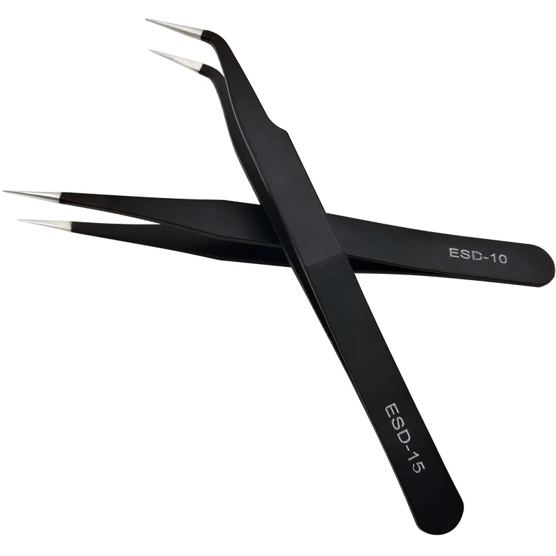 SHIDISHANGPIN 1/2/3PCS Tweezers Stainless Steel Curved Straight Eyebrow False Eyelash Tweezers Nail Art Extension Makeup Tool