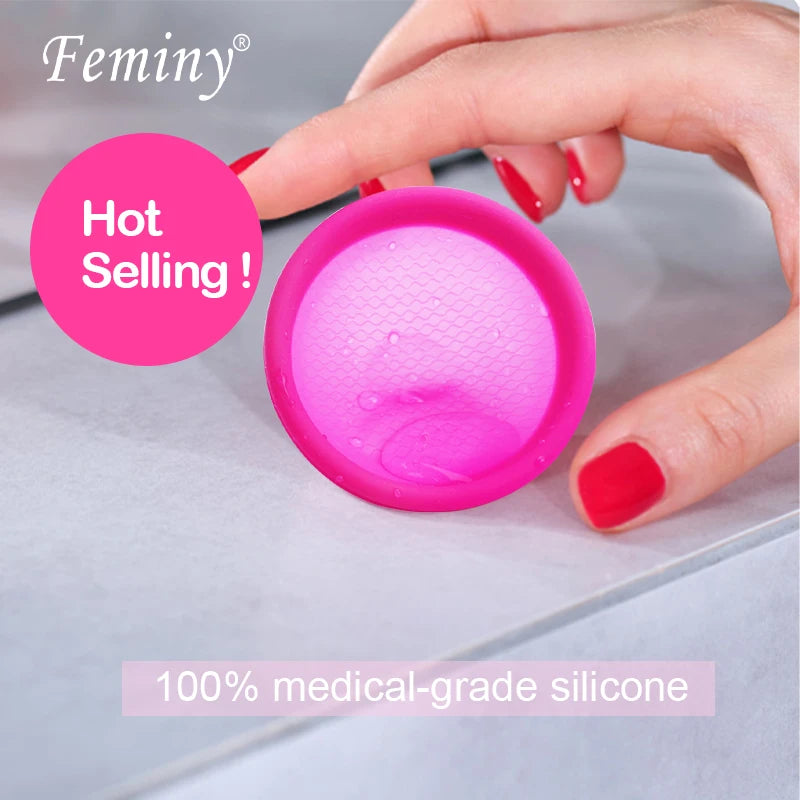 20pcs Women's Menstrual Collector Medical Grade Silicone Certified Menstruation Period Disco Menstrual Monthly Cup Alternative