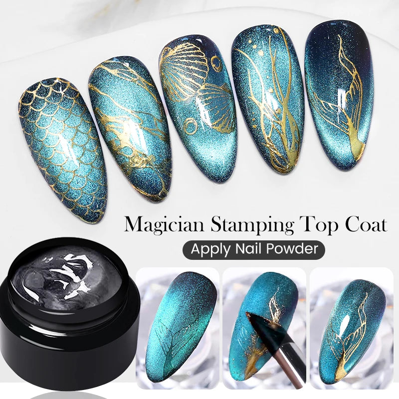 BORN PRETTY 10ml Stamping Nail Polish Set Gold Silver Black White Color Nail Printing Polish DIY for Nail Plate Design Varnish