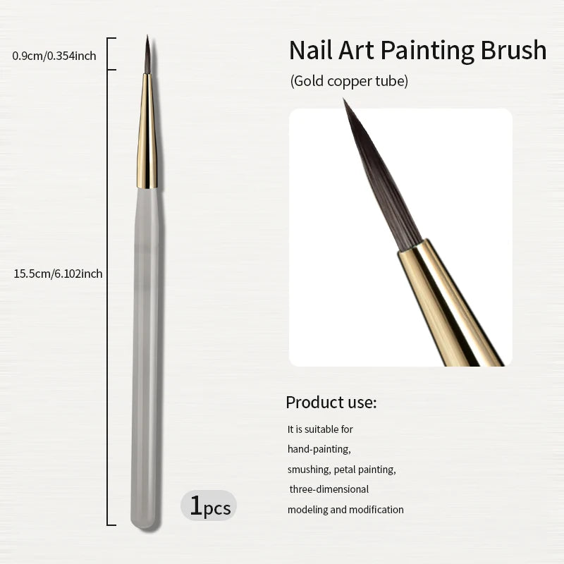 RSNAIL 1/2/5pcs Nail Art Brush Elasticity Sweep Brush DIY Gradient Nail Art Painting Pen Drawing Manicure Nail Tool Accessories