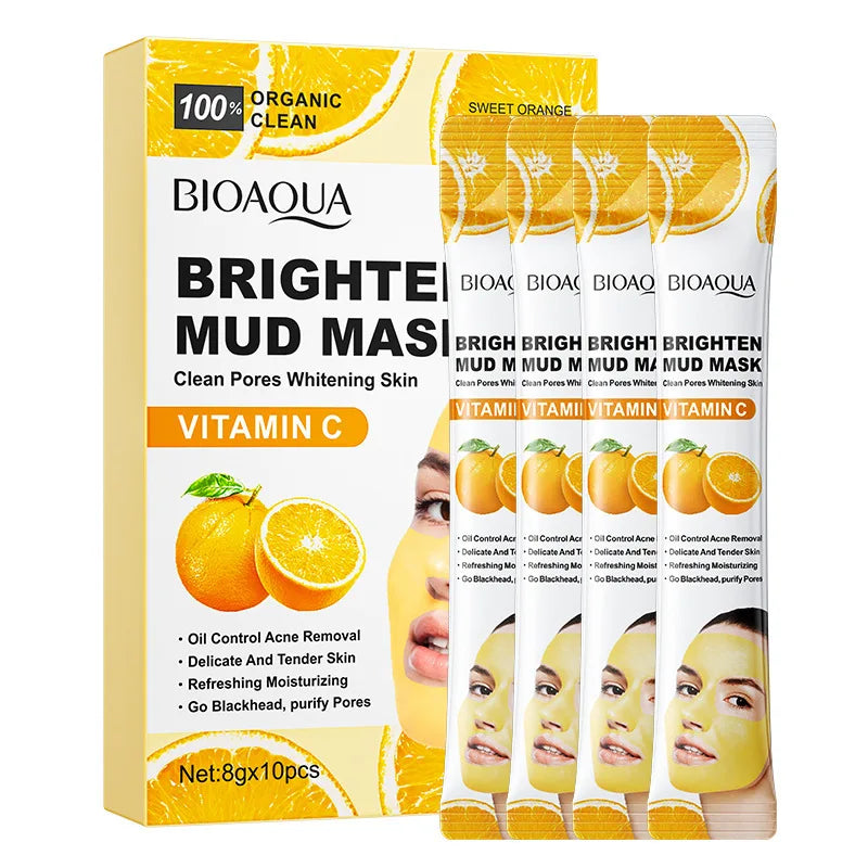 10pcs Dead Sea Mud Whitening Mud Mask Clean Deep Moisturizing Shrink Pores Blackhead Acne Facial Film Korean Skin Care Product