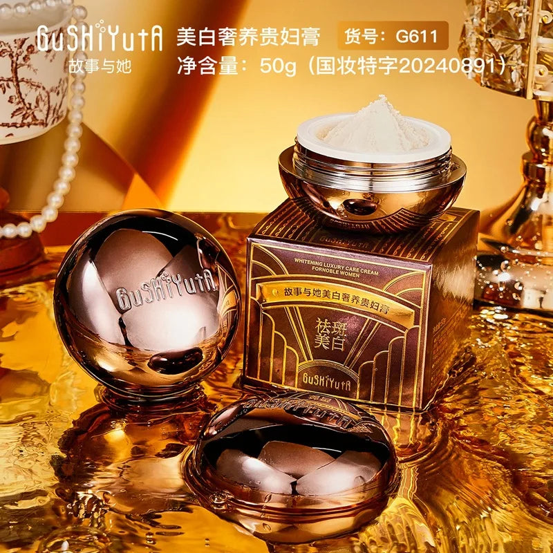 New Lady Face Whitening Cream For Dark Skin Spots Scar Snow White Cream Day Night Face Cream For Skin Whitening Korean Skin
