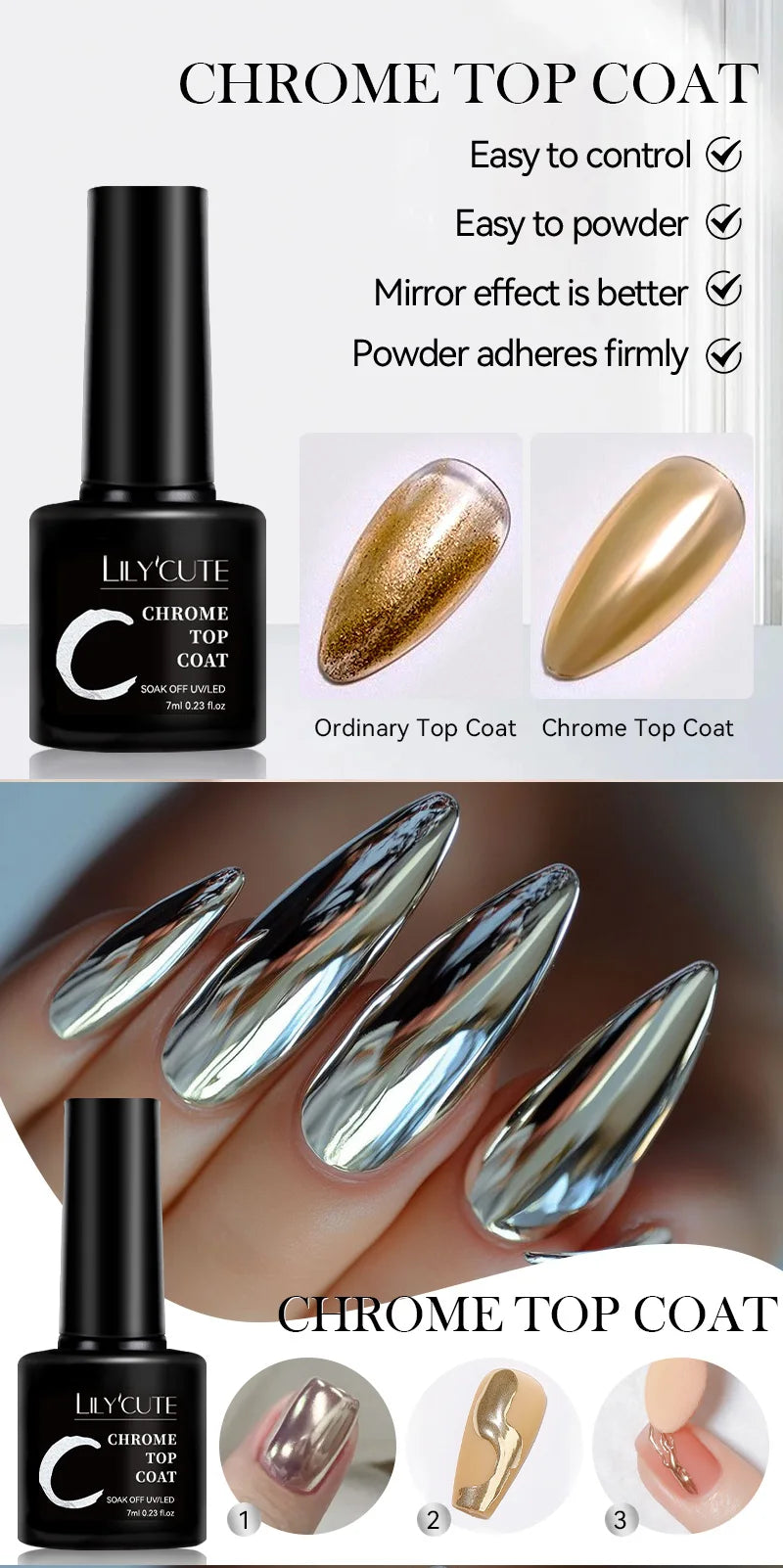 LILYCUTE 7ml Top Coat Function Gel Nail Polish Semi-permanent Soak off Reinforcement Base Gel For Nails Tools Gel Varnish