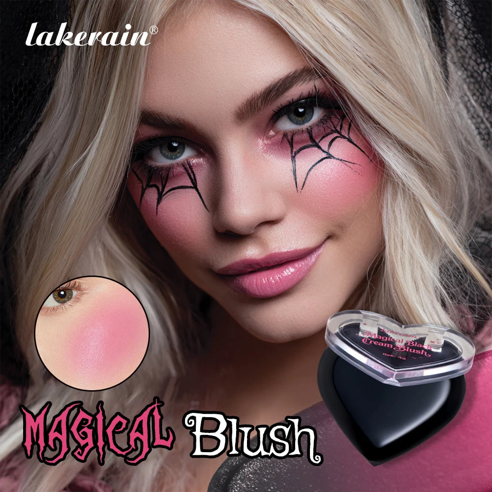 Halloween Gothic Makeup Kit High Saturated Color Long-Lasting Easy Off Safe Formula Blush Lip Crayon Mascara for Daily & Party