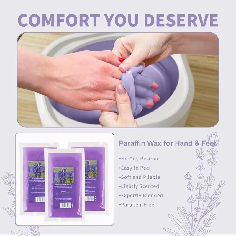 450g/200g Paraffin Wax Hand and Foot Feet Mask Peel Off 3Pcs/1Pcs SPA Moisturizing 200g/450g Hand Soft Wax For Bikini Body