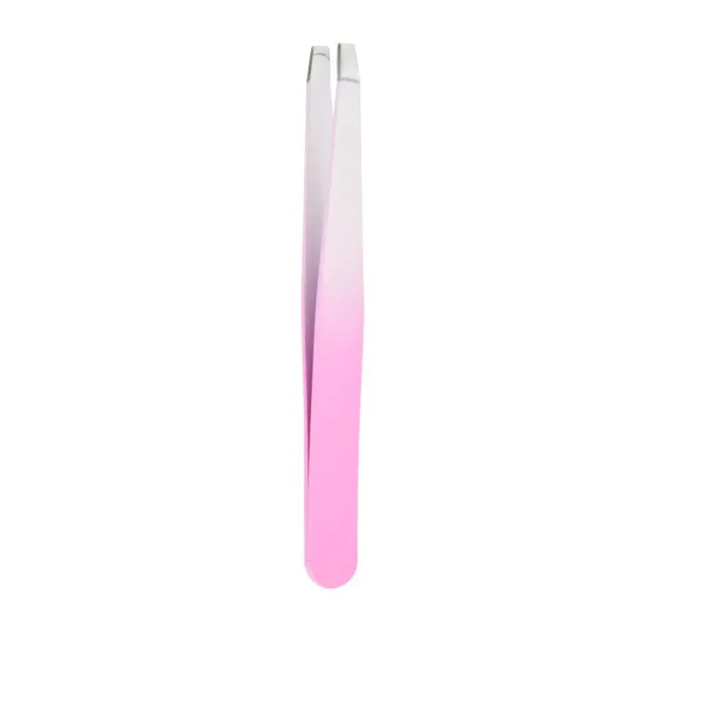 Colorful Eyebrow Pliers Stainless Steel Hair Removal Eye Brow Tweezer Multipurpose Eyelash Extension Oblique Mouth Tip Make Up