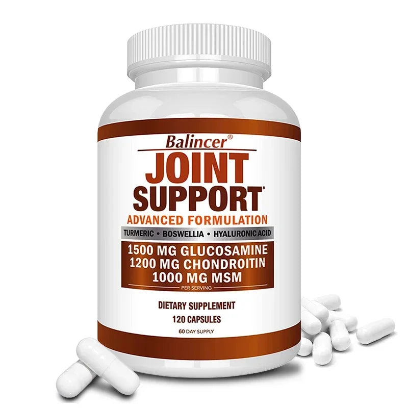 Glucosamine Chondroitin MSM Turmeric Boswellia - Joint Health and Joint Function Support - Glucosamine Sulfate Mobility Formula