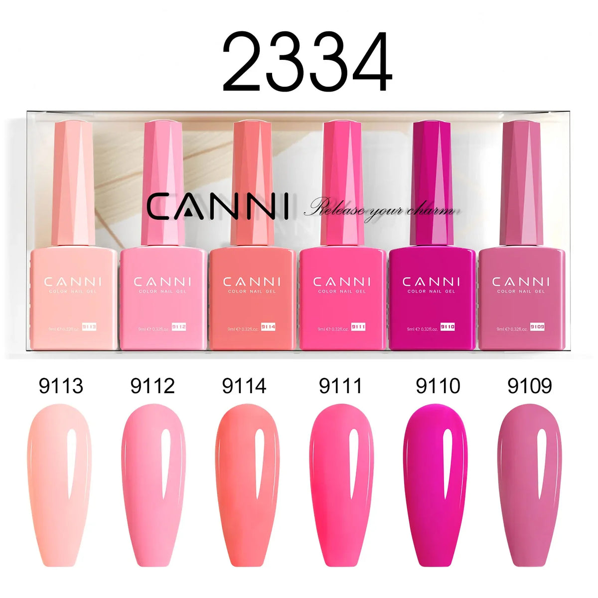 CANNI Christmas Color Gel Polish 9ml Hema Free TPO Free Nail Gel Polish Winter Colors Semi Permanent Gel Super Texture Brush