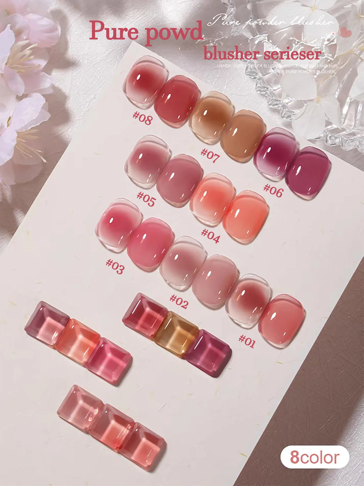 1-12pcs TC Summer Blue Glass Bead Cat Eye Gel Nail Polish Flash White Spar Nude Color Magnet Nail Art Gel Salon Christmas Nails
