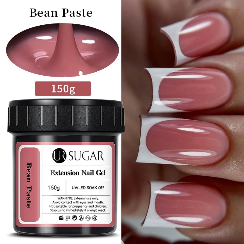 UR SUGAR 150g Extension Jelly Nude Pink Rose Red Quick Extension Gel Nail Polish Nail Extension UV LED Manicure Soak Off