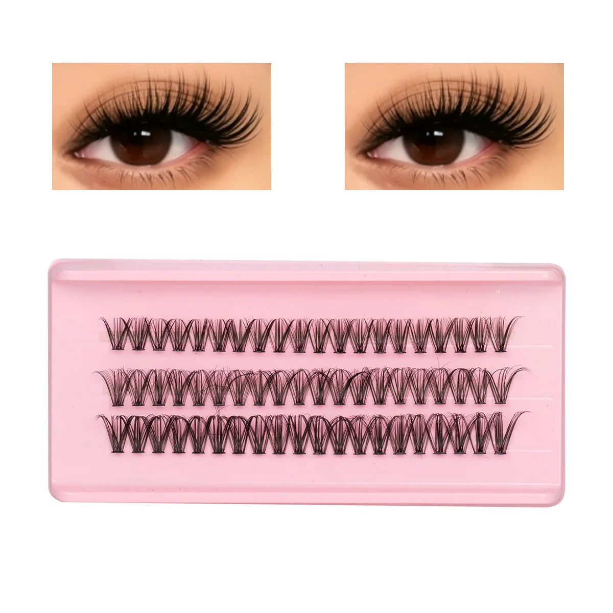 DIY Lash Clusters Wispy Eyelash Extensions Eyelashes Clusters with Lower Lashes Reusable Halloween Christmas Makeup