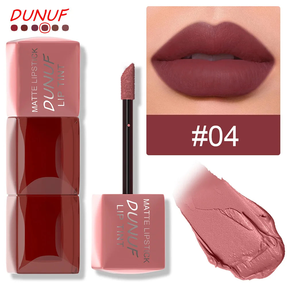 Velvet Matte Lip Gloss Hydrating Moisturizing Long Lasting Waterproof Non Sticky Lip Stain Nude Colors Lip Glaze