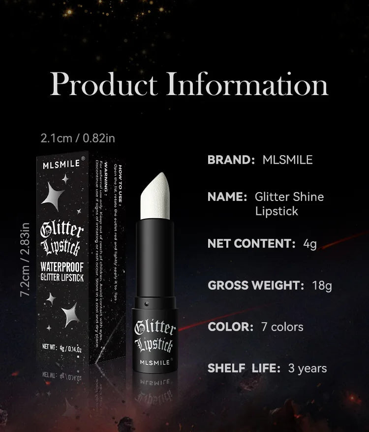 Multi-Color Non-stick Cup Matte Lipstick Flash Lasting Easy Color Diamond Lipstick Dark Halloween Look