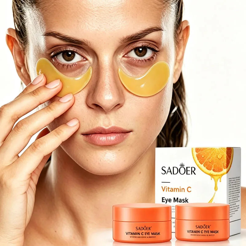 120pcs of Collagen and Vitamin C Eye Mask, Powerful Moisturizing, Instant Lift & 24-hour, Making Eye Skin More Delicate And Firm, Giving Eye Skin Luster, Bidding Farewell to Dryness And Dullness, Eye Care, Vitamin C Eye Mask