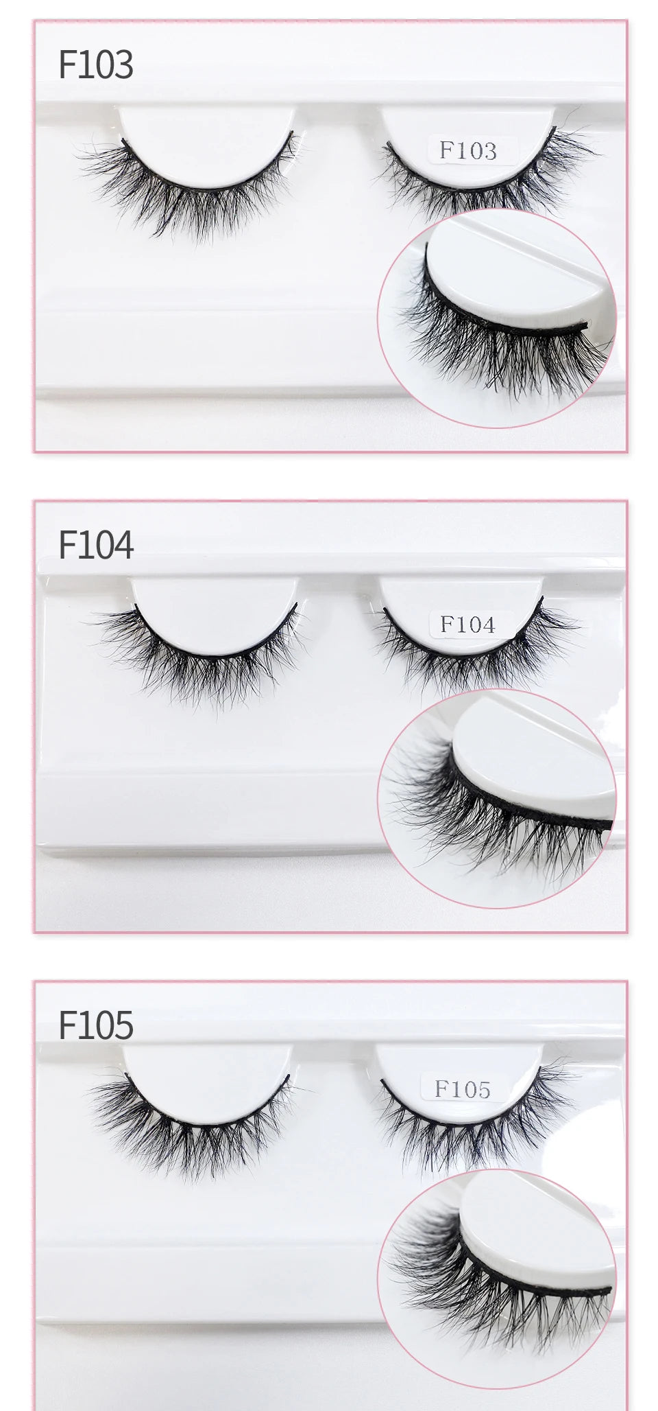Natural Mink Lashes High Quality Fashion Classic Soft Full Strip Lashes Makeup 12mm Short Mink Eyelashes