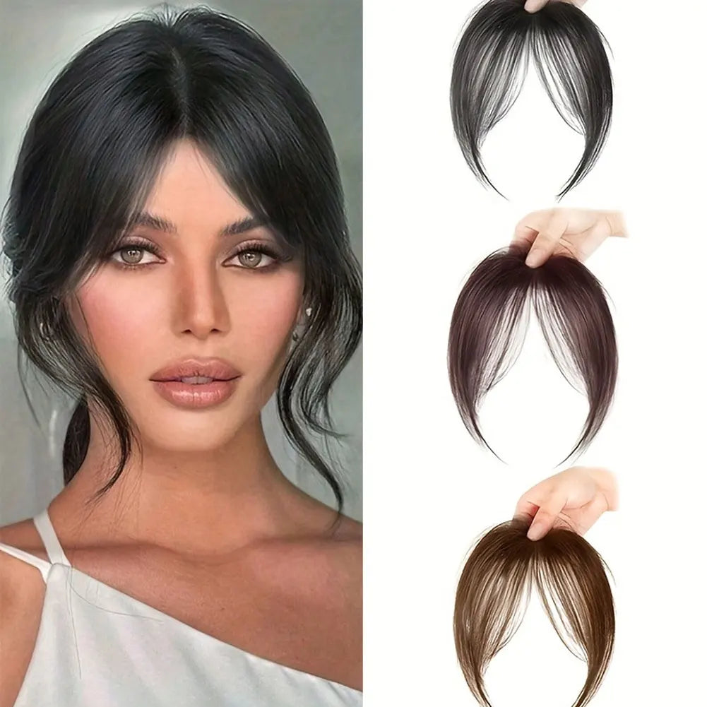 Eight Character French Bangs Wig Piece Female Synthetic BB Clip Fluffy Top Reissue Eight Character Bangs Thin Invisible Hairpins
