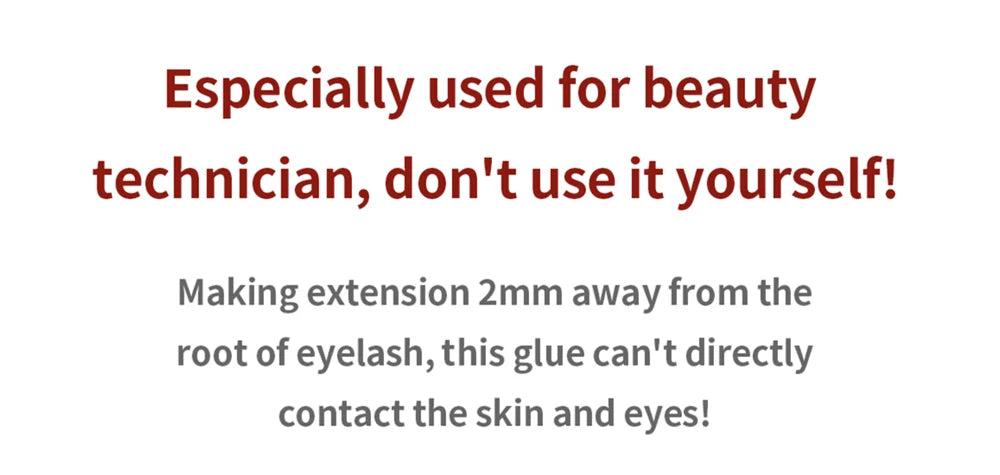 NATUHANA 5ml 1 Second Fast Drying Strong False Eye Lash Extension Glue Adhesive Retention 5-7 Weeks Low Smell Mink Eyelash Glue