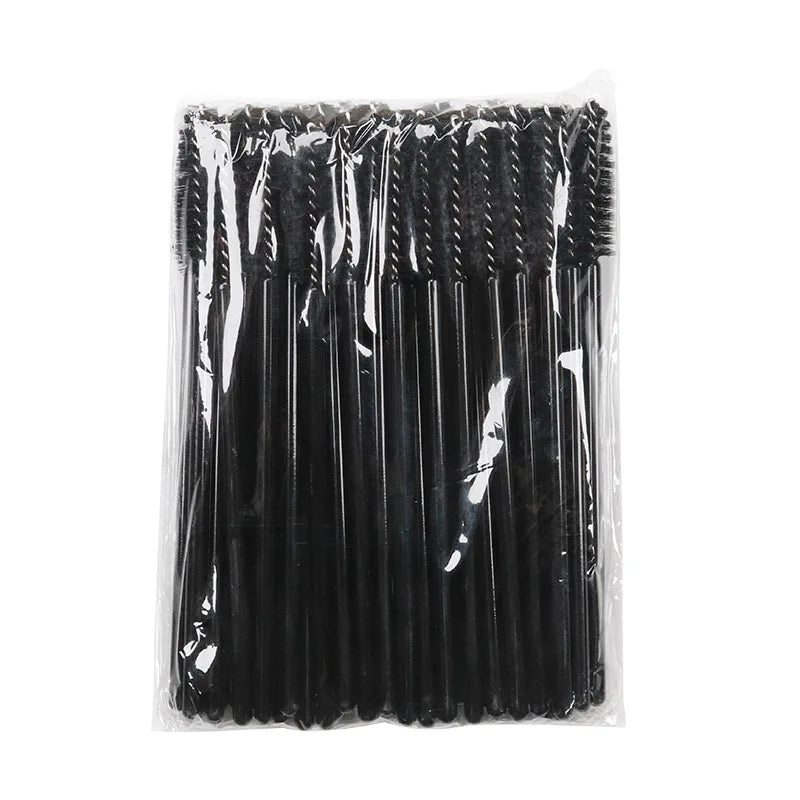 50/100Pcs Lash Brushes Eyelashes Extension Brush Eyelash Spoolie Mascara Wands Applicator For Lashes Eyebrows Makeup Accessories