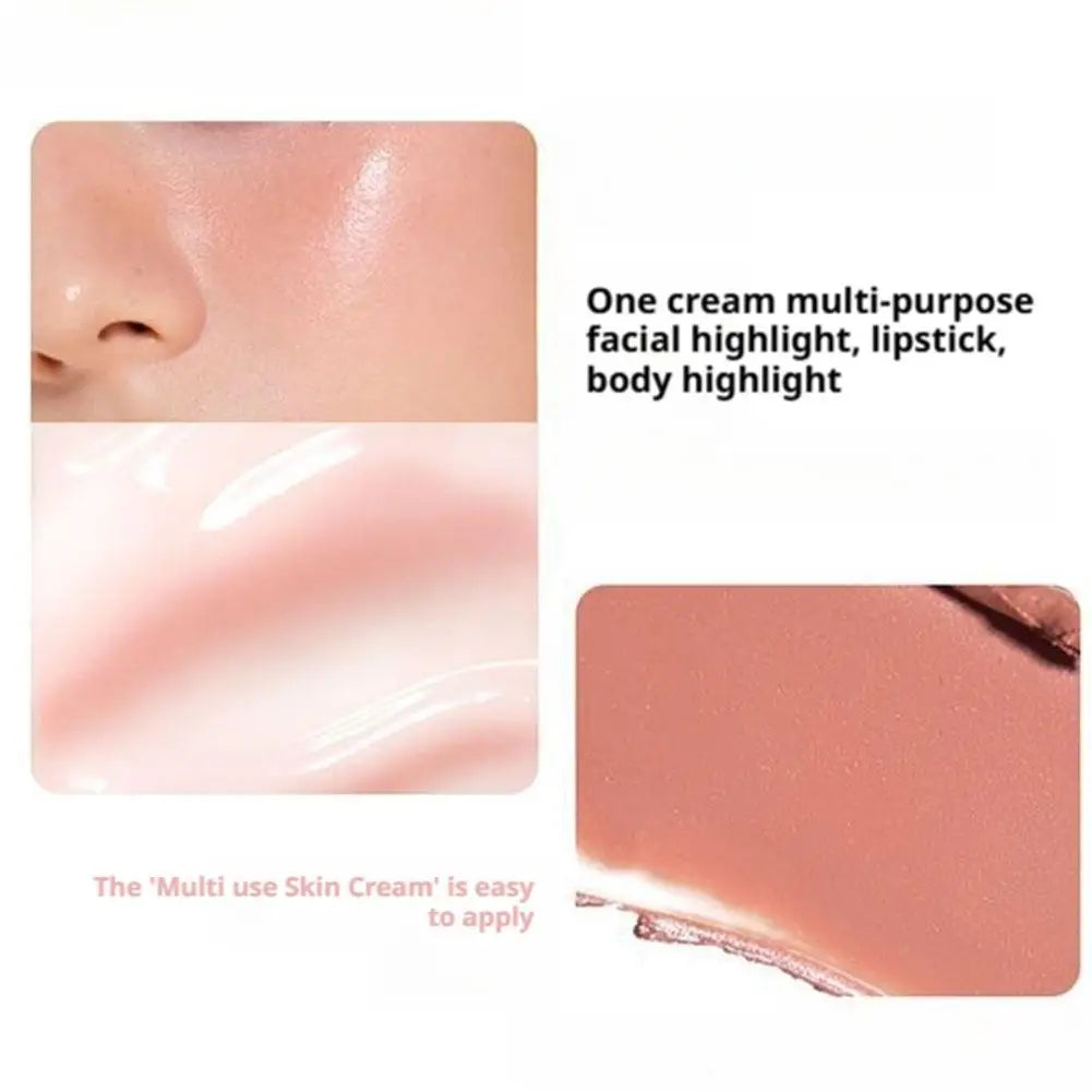 1pcs Korean Style Blush Highlighter Palette Four Color Matte Sculpting Shrinking Expanding Makeup Contouring Powder Compact