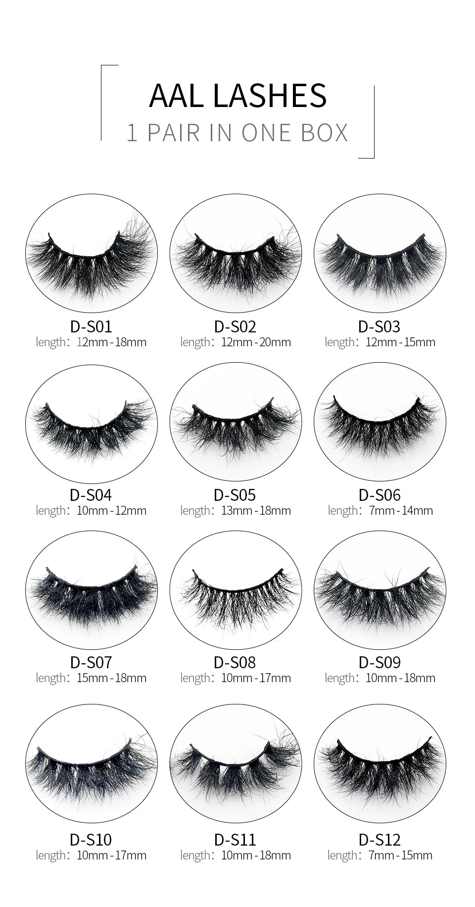 Cruelty Free Fluffy Mink Eyelashes High Quality C/D Curl Soft Wispy Volume Strip Lashes Natural Mink Lashes