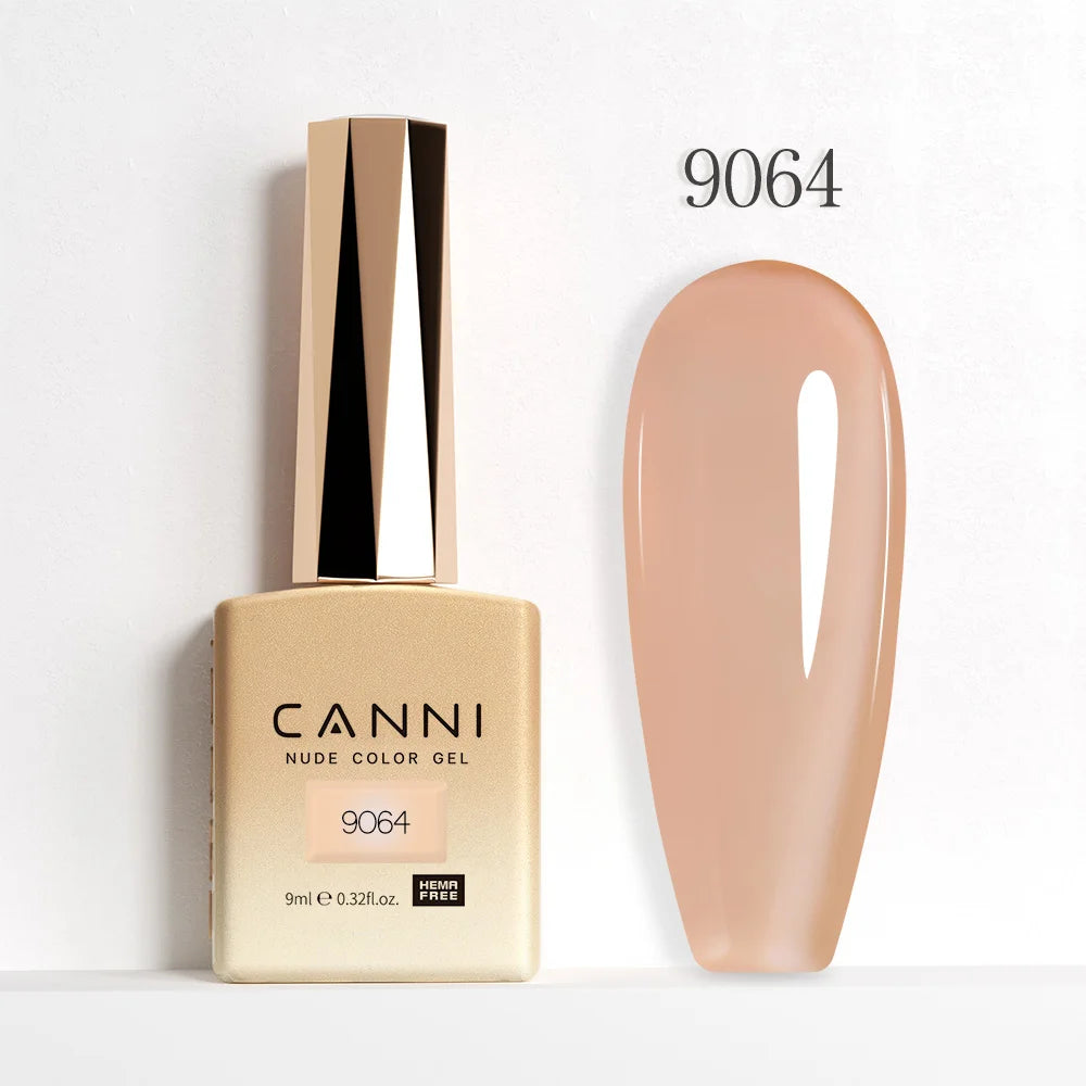 CANNI Hema Free Nail Gel Polish Christmas Red Color Collection Semi Permanent Nail Dehydrator Primer 9ml French Gorgeous Color