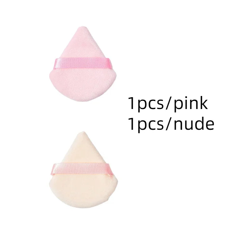 Colorful Triangle Makeup Puff Cosmetic Powder Pufff Makeup Sponge Puff Dry Use Women Smooth Beauty Washable Face Makeup Tool New