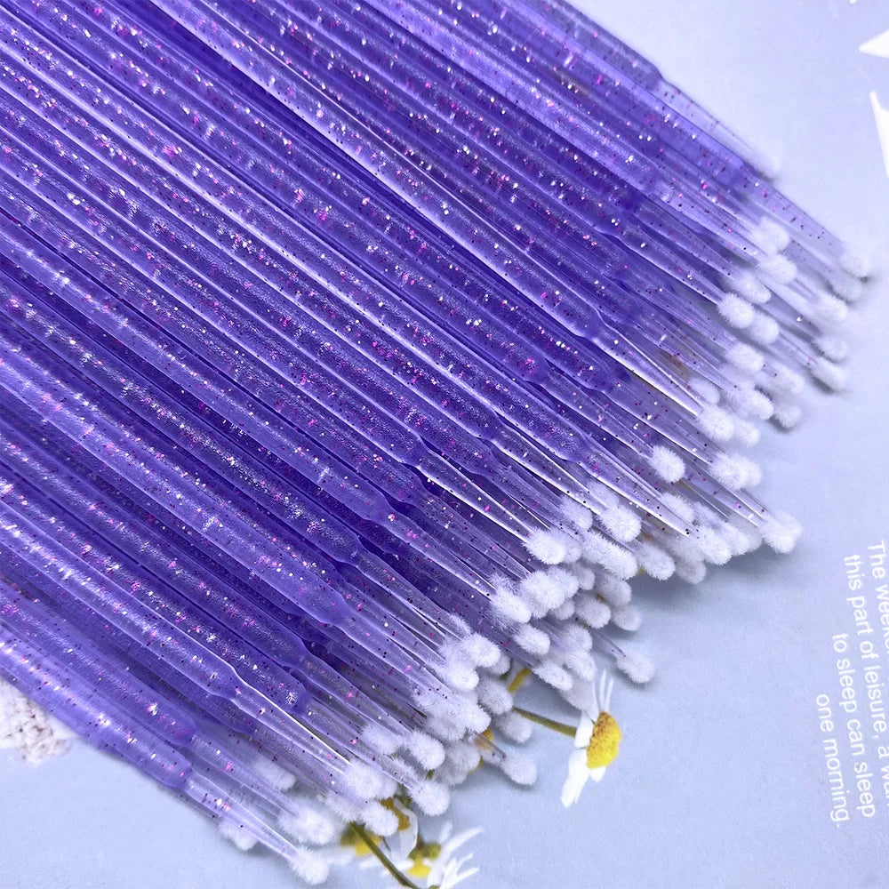 1000pcs Micro Brush Micro Swabs for Eyelash Extension Disposable Micro Applicator Brush Micro Eyelash Sticks Makeup Tools