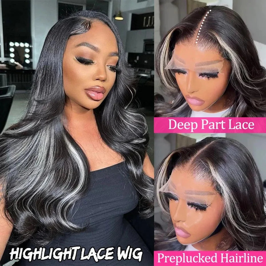 Navy Blue Light Pink Deep Wave Lace Front Wigs Free Part Long Curl Wavy Heat Fiber Synthetic Wig Makeup Cosplay Black Women Use