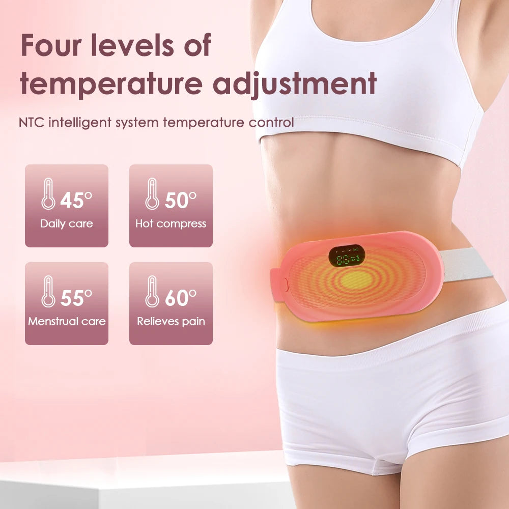 Menstrual Heating Pad Smart Warm Palace Belt for Relieving Waist Pain During Menstruation Heating Abdominal Waist Massage Tools