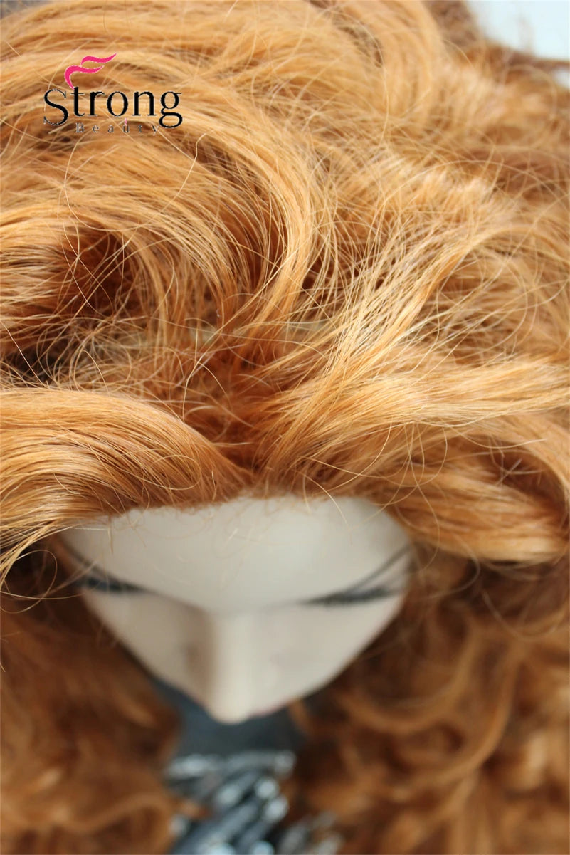 StrongBeauty Long Curly Red Synthetic Wig Cosplay Wigs COLOUR CHOICES