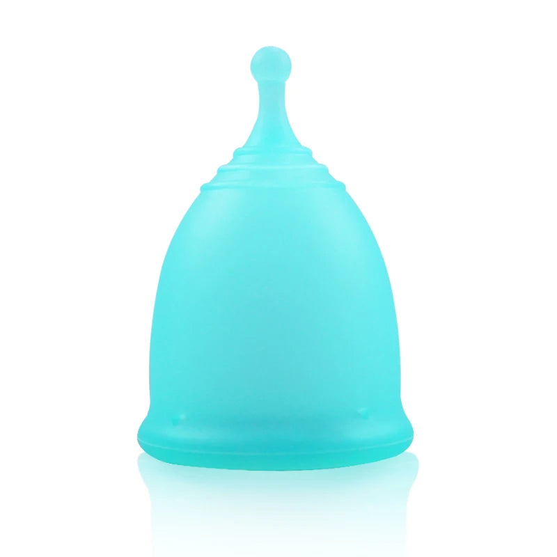 Feminy Menstrual Cup L - Medical Grade Silicone Soft Vaginal Tampon for Women Period Cup Certified Safe for Female Hygiene