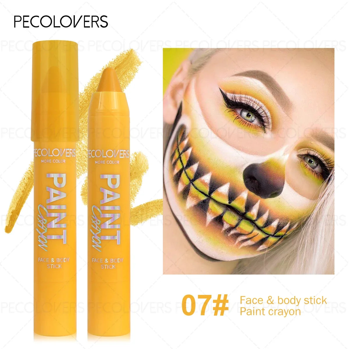 1Pc Body Painting color pen, Halloween Makeup Pen, Cream Like, Waterproof, Easy to Color, Carnival/Mardi Gras/Masquerade