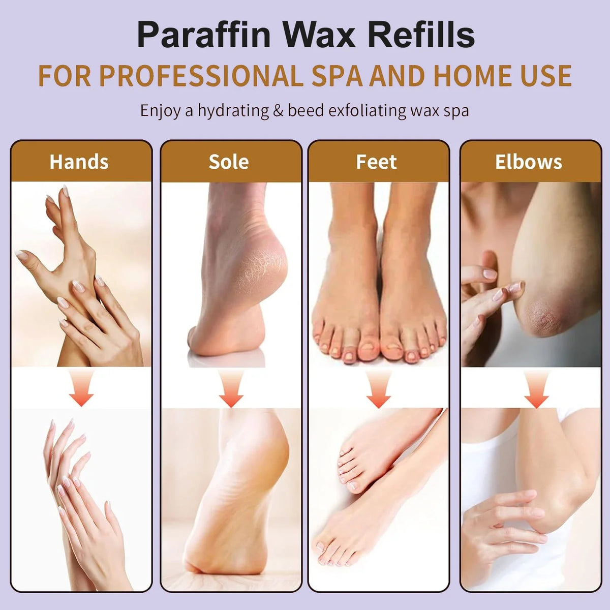450g/200g Paraffin Wax Hand and Foot Feet Mask Peel Off 3Pcs/1Pcs SPA Moisturizing 200g/450g Hand Soft Wax For Bikini Body