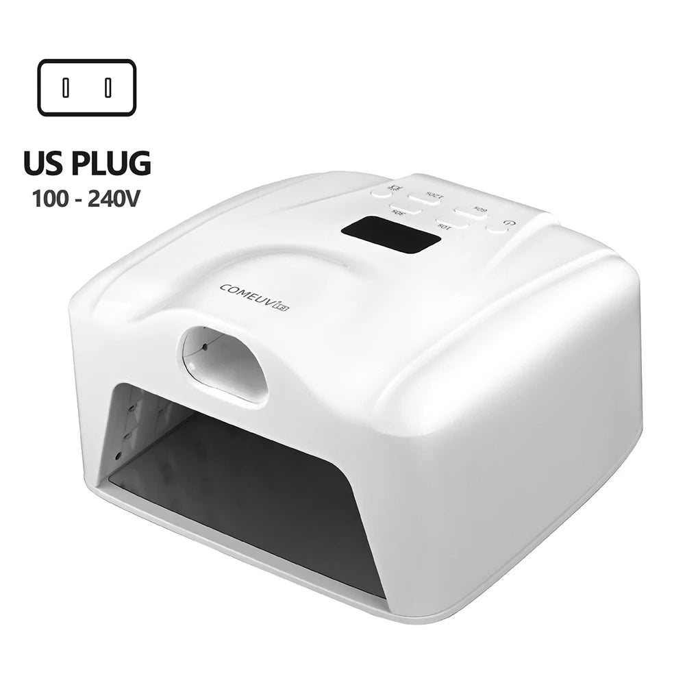 2‑in‑1 Auto‑Sensor UV LED Nail Dryer 78LED Dual Port for Single Finger Toe Full Hand Gel Curing Manicure Pedicure Home Salon