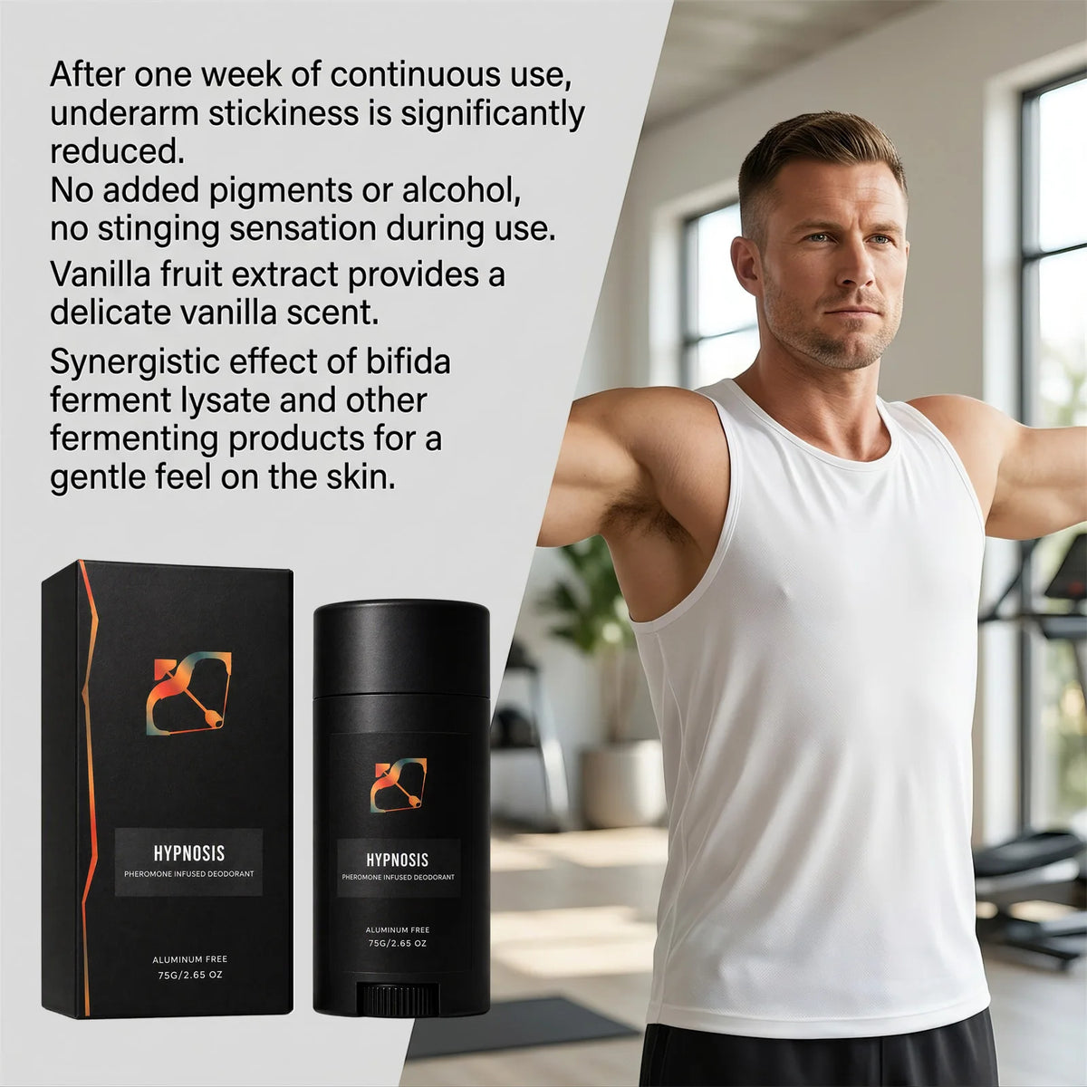 Men Deodorant Stick Long Lasting Fresh Moisture Absorbing Smooth Apply Reduce Stickiness Mild Non Irritating Underarm Deodorant