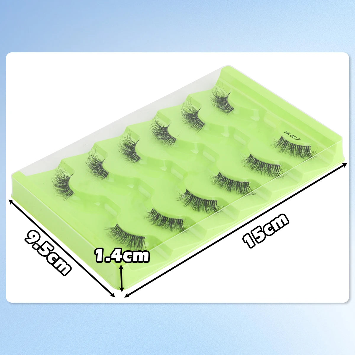 SHIDISHANGPIN 3/6/10 Pairs Half Lashes 3D Mink Lashes Faux Mink Natural Lash Soft Wispy Eyelash Dramatic False Eyelashes Makeup