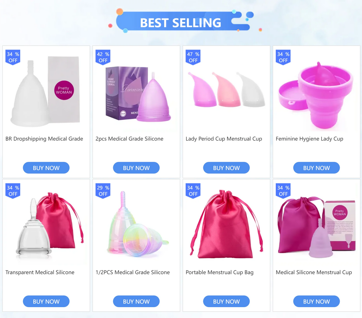 Feminine Hygiene Period Cup Excellent Menstrual Cup of Medical Silicone Menstrual Cup  Menstrual Collector for Menstrual Period