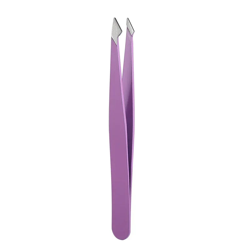 1/4pcs Stainless Steel Tweezers Kit Eyebrow Eyelash Tweezers with Storage Bag Hair Removal Tweezers for Beauty Salon&Home Use