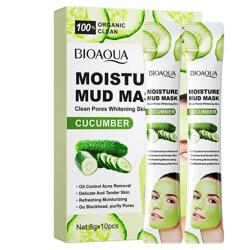 10pcs Dead Sea Mud Whitening Mud Mask Clean Deep Moisturizing Shrink Pores Blackhead Acne Facial Film Korean Skin Care Product